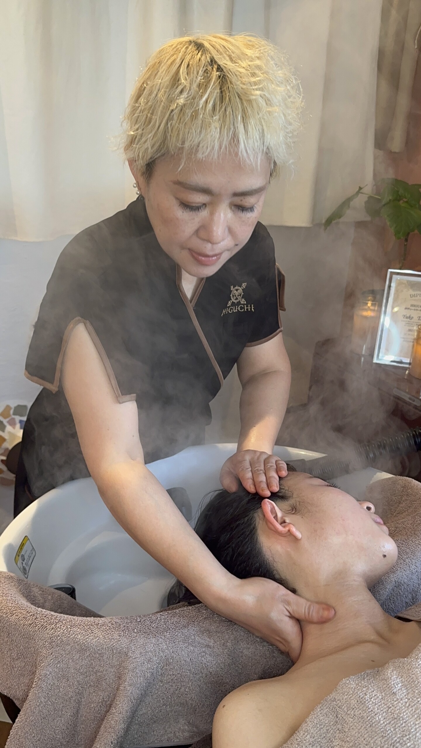ヘッドスパ担当 優子